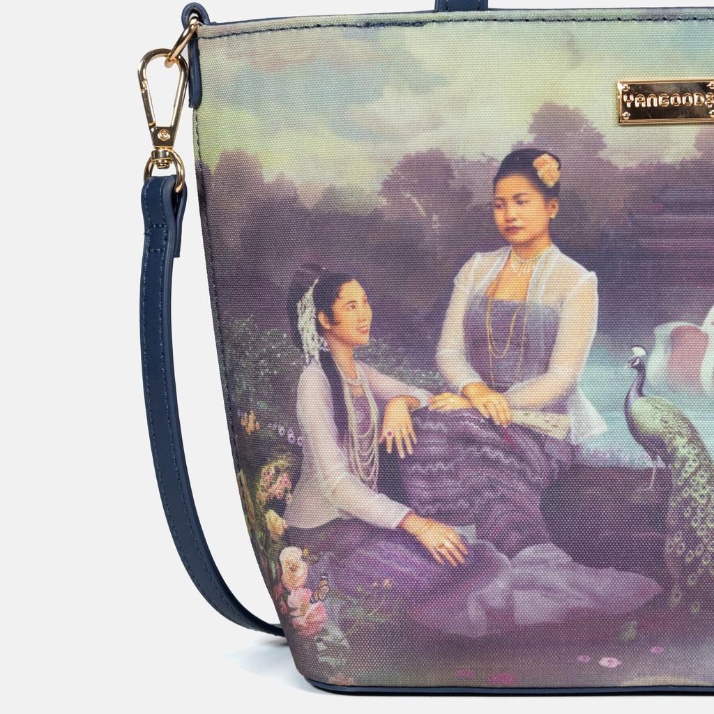 Yu Wadi Stone Blue Mini Shoulder Bag