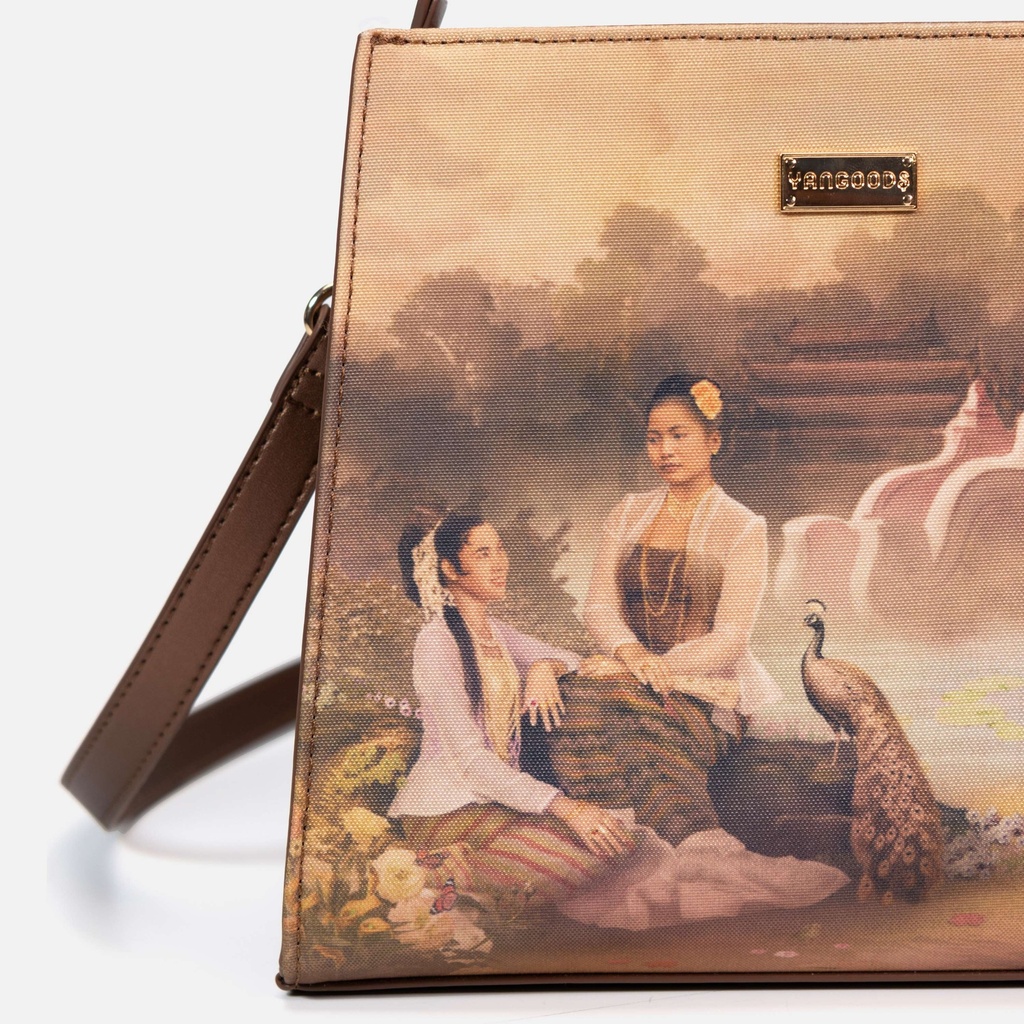 Yu Wadi Old Gold Mini Shopper Bag