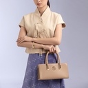 Dannari Beige Mini Elongated Handle Tote