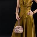 Yu Wadi Old Gold Round Bag