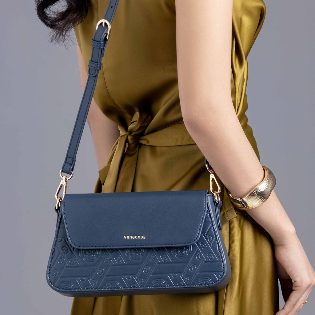 Myat Lay Ngone Midnight Blue Sling Cross Bag