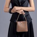 Myat Lay Ngone Mocha Mini Bucket Bag