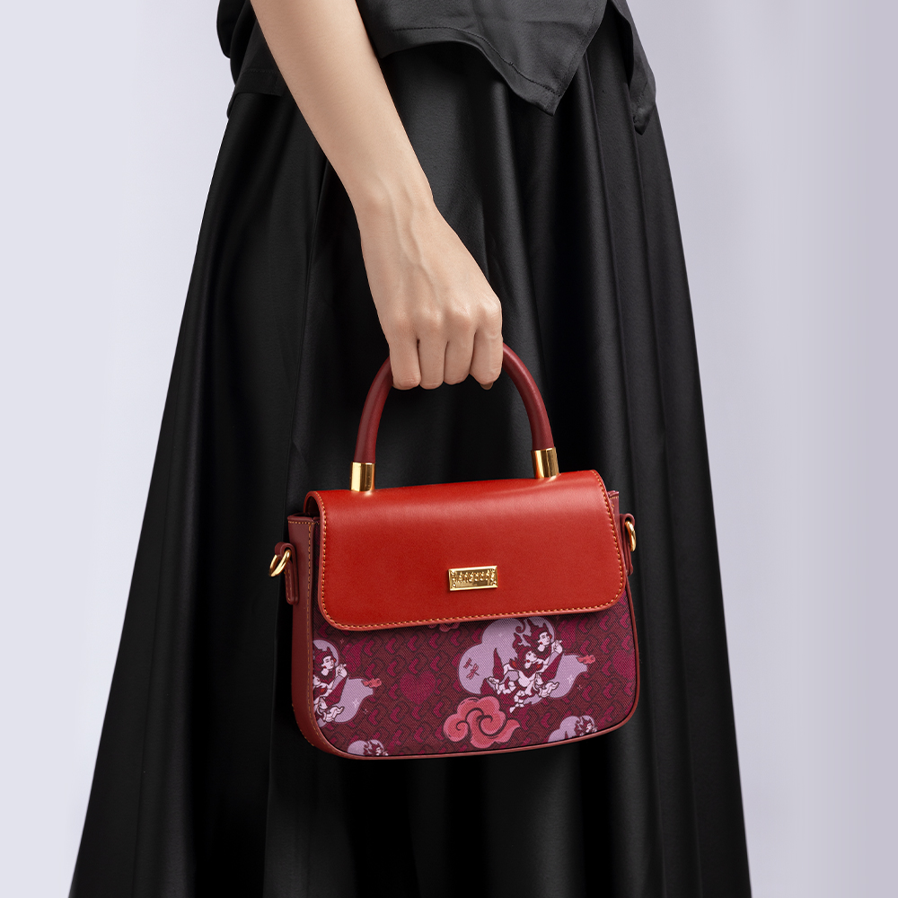 Swal Taw Merlot Top Handle Bag