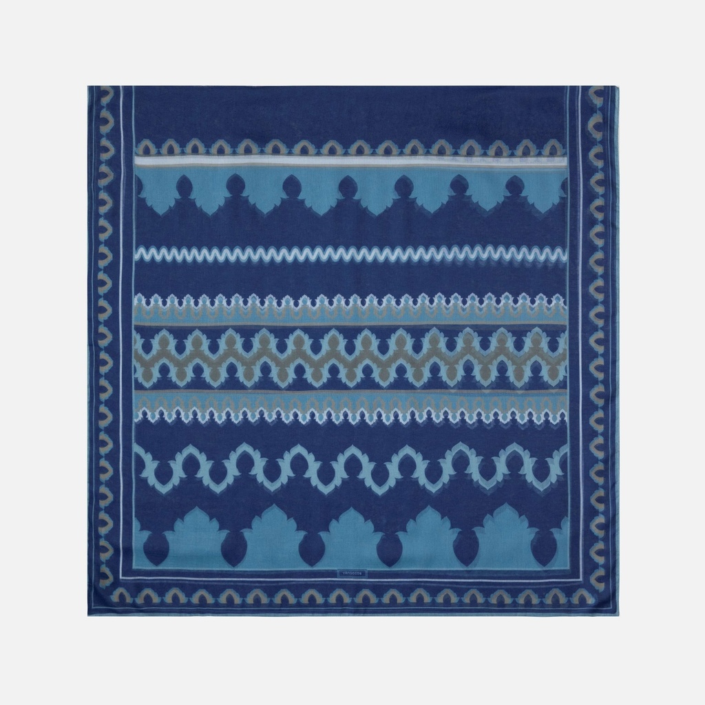 Khat Nwe Stone Blue Scarf