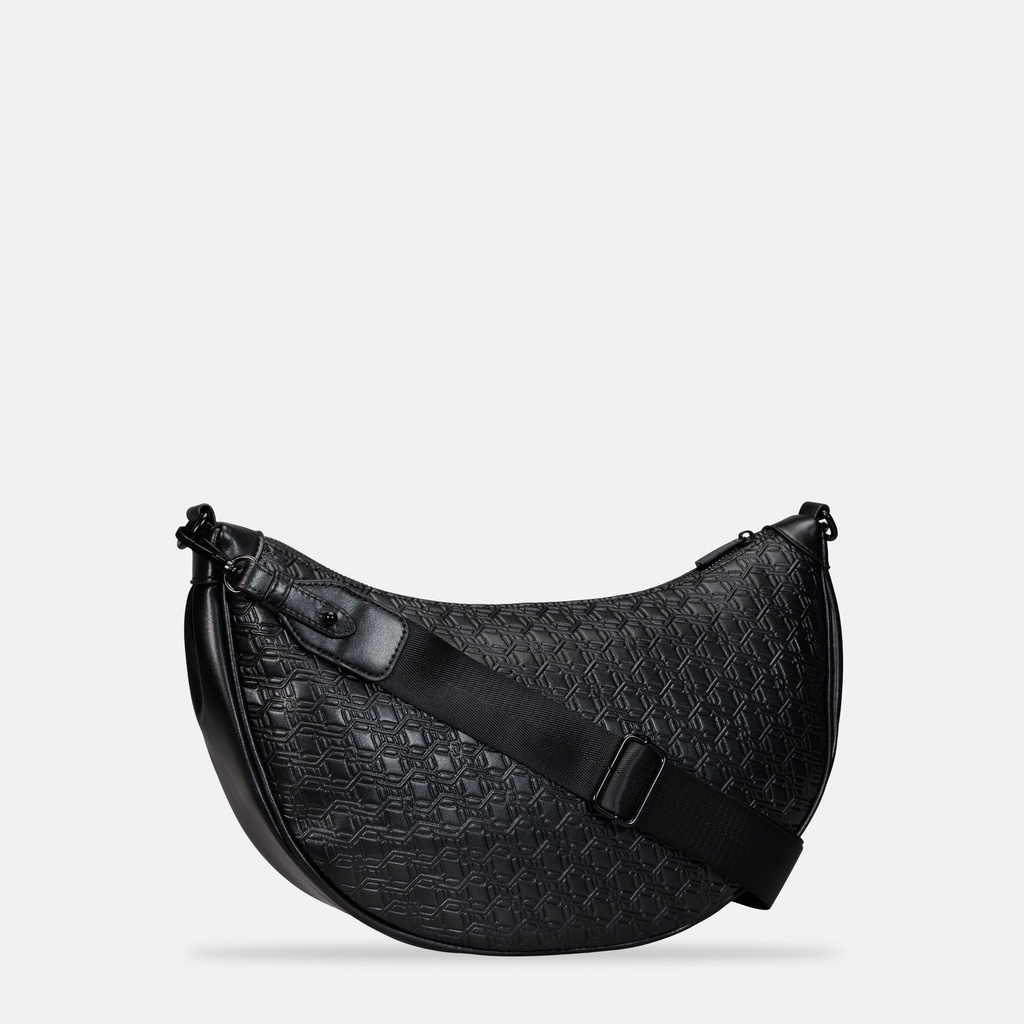 Myat Lay Maung Black Arc Crossbody Bag