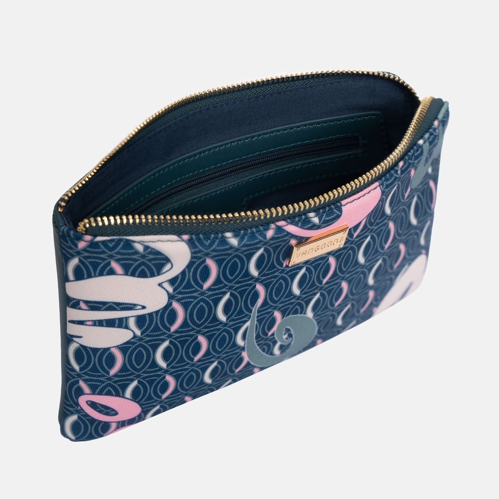 AKKHAYAR Teal Wallet Pouch