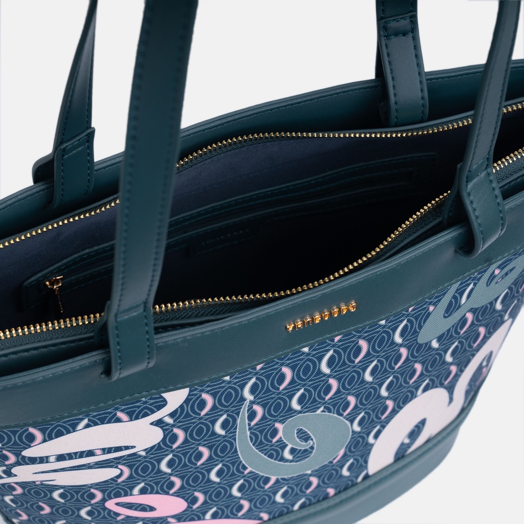AKKHAYAR Teal Shoulder Bag