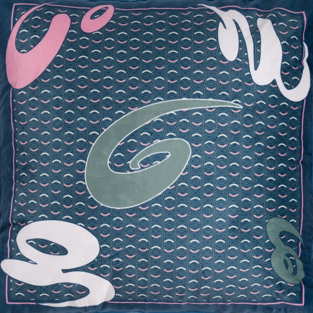 AKKHAYAR Teal Cushion Cover