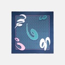 AKKHAYAR Teal Square Scarf