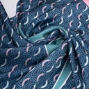 AKKHAYAR Teal Square Scarf