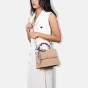 Dannari Beige Top Handle Tote