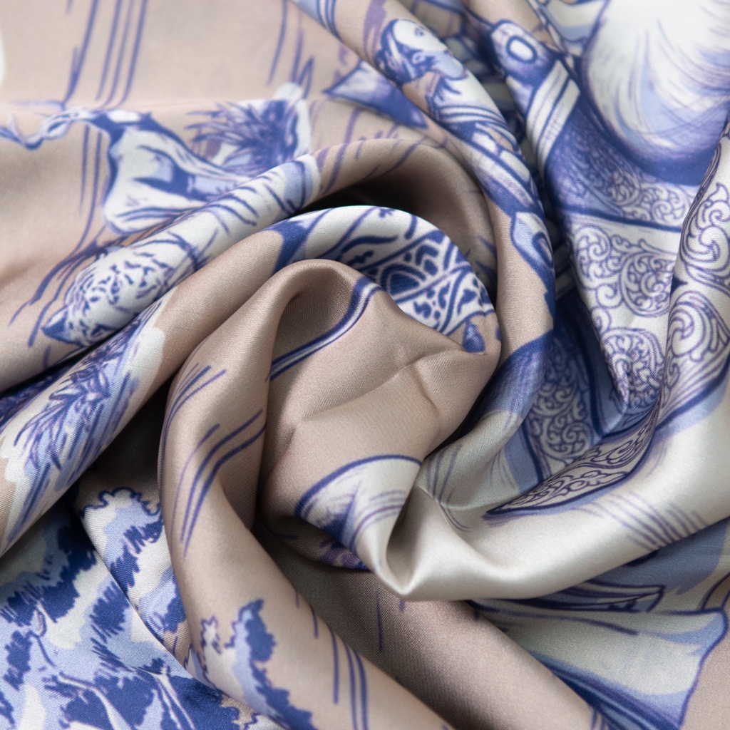 Dannari Beige Rectangular Scarf