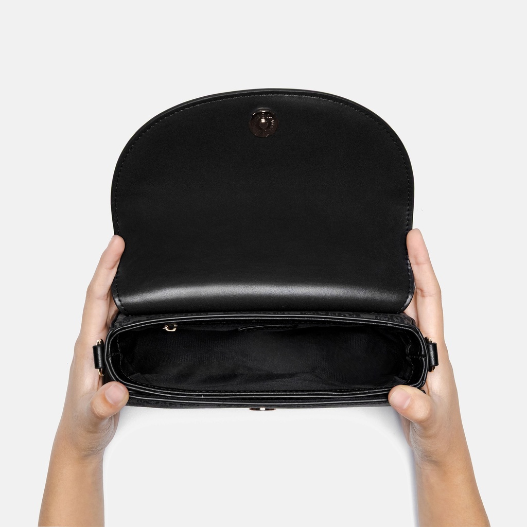 Thinkayta Women Black Crossbody Bag