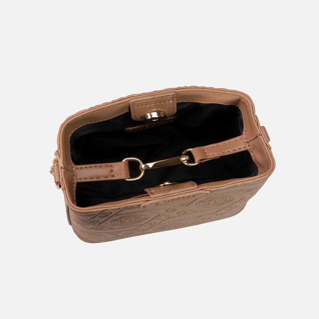 Myat Lay Ngone Mocha Mini Bucket Bag