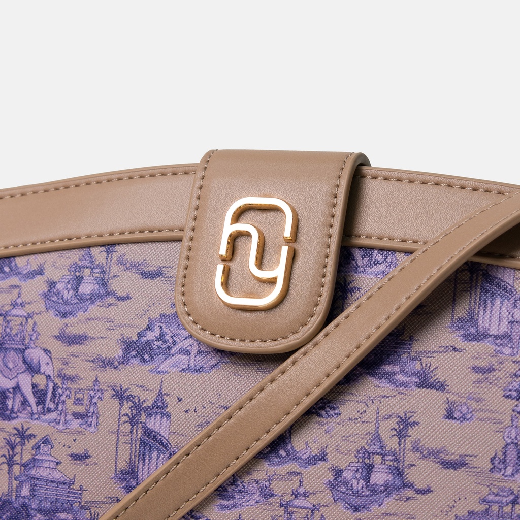 Dannari Beige Clutch Crossbody Bag