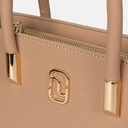 Dannari Beige Mini Elongated Handle Tote