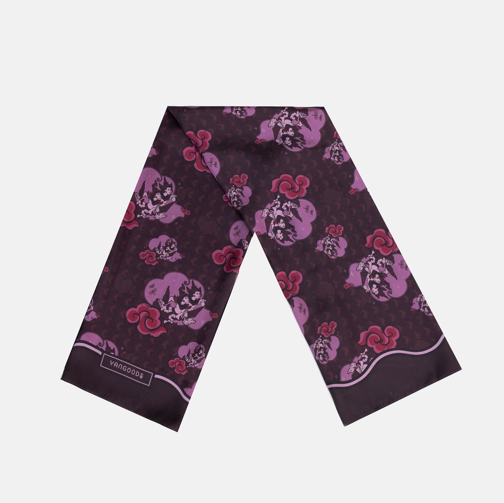 Swal Taw Merlot Square Scarf