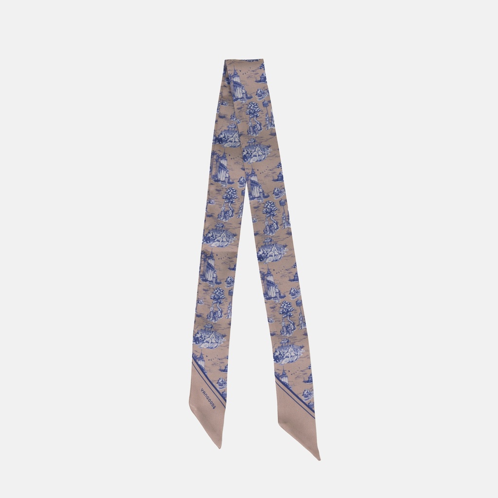 Dannari Beige Slim Scarf