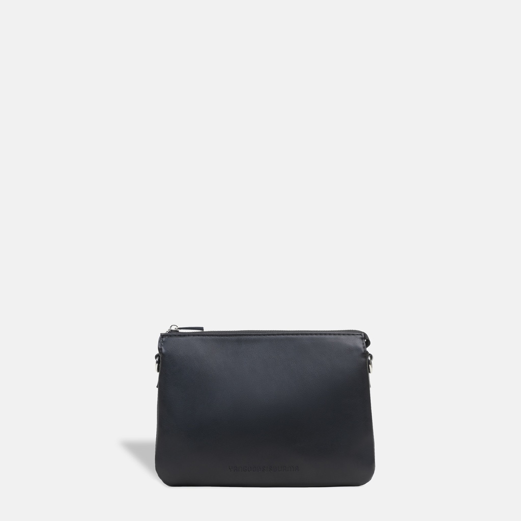 Yangoodsisburma Black Double Pouch Crossbody Bag