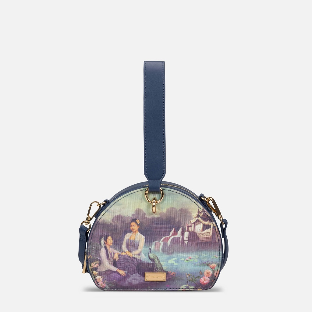 Yu Wadi Stone Blue Round Bag