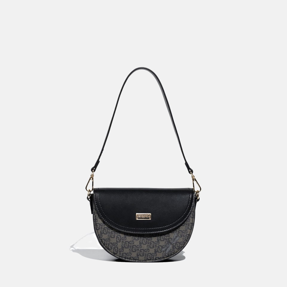 Thinkayta Women Black Crossbody Bag