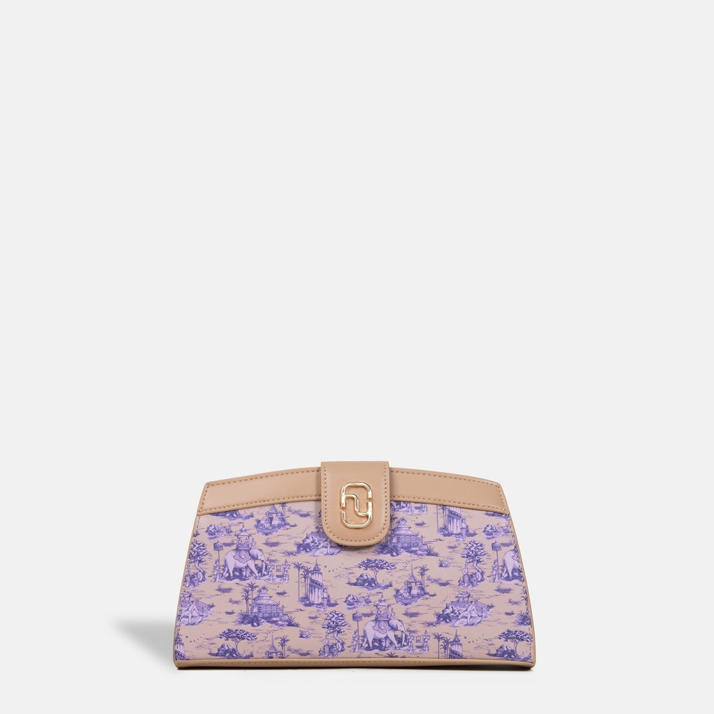 Dannari Beige Clutch Crossbody Bag