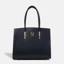 Dannari Onyx Elongated Handle Tote Bag
