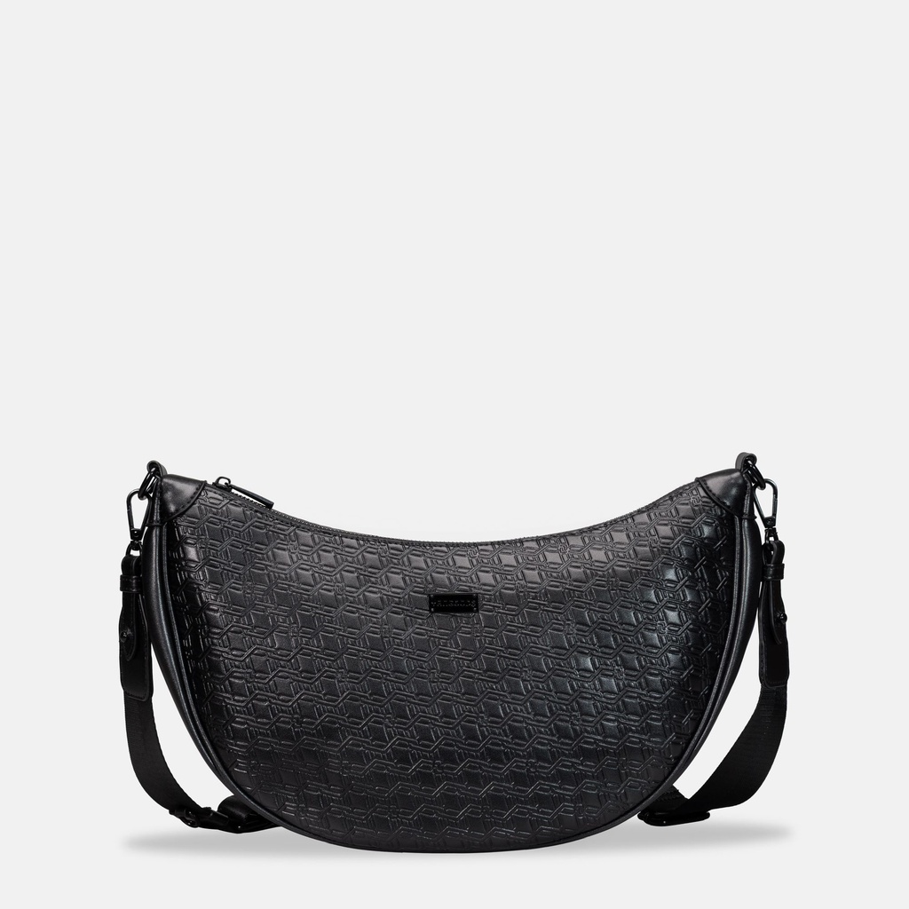 Myat Lay Maung Black Arc Crossbody Bag