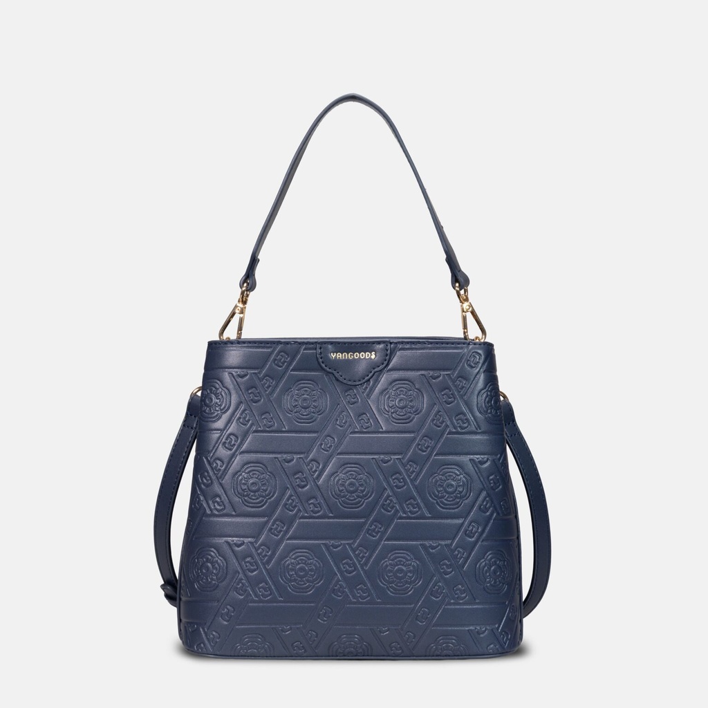 Myat Lay Ngone Midnight Blue Bucket Bag