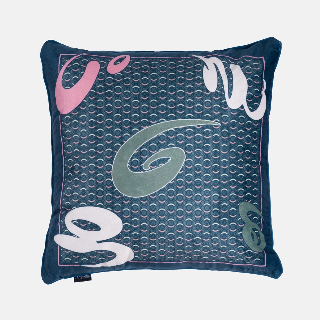 AKKHAYAR Teal Cushion Cover