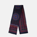 Naga Black Rectangular Scarf