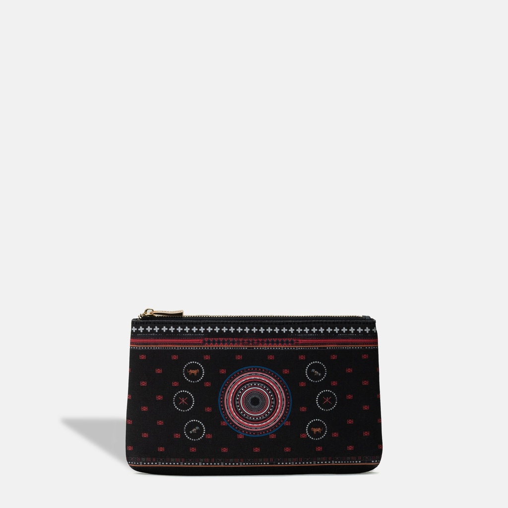 Naga Black Midi Clutch