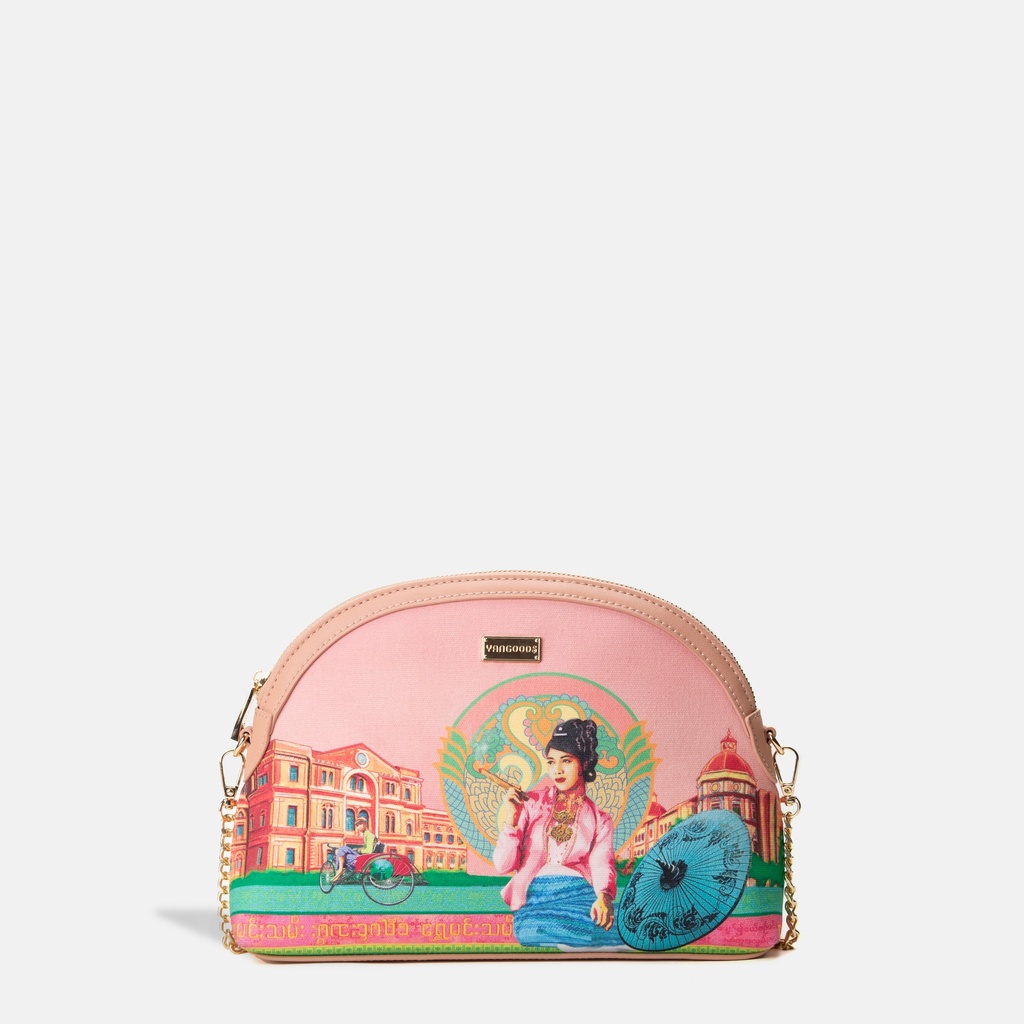 Pyo Madi Rose Chain Cross Bag