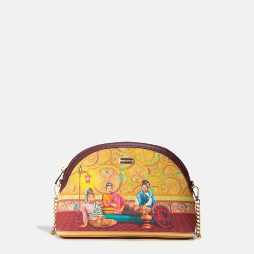[YG8C2314Z] Pyo Madi Sunflower Chain Cross Bag
