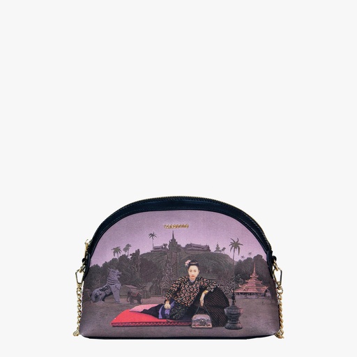 [YG9C2302R] Htate Htar Black Chain Cross Bag