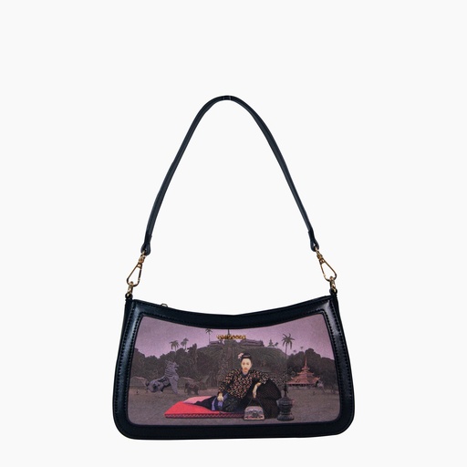 [YG9C2303R] Htate Htar Black Sling Bag