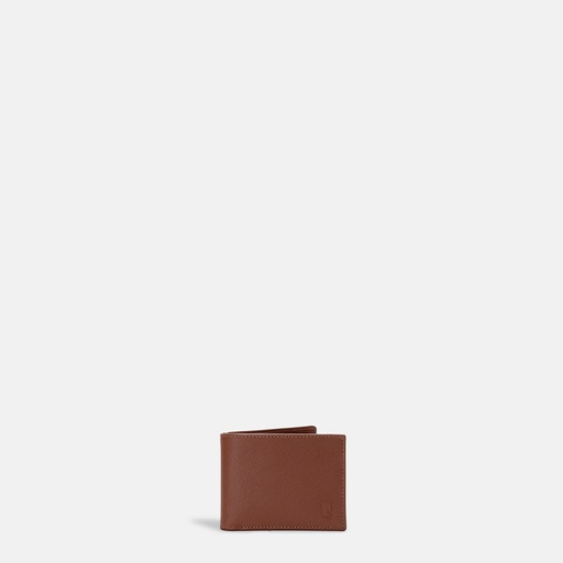 [YG7M2801W] Timeless Men Cognac Bi-Fold Wallet