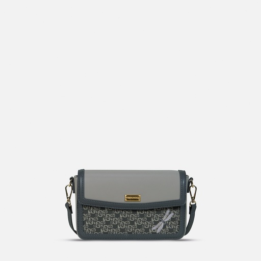 [YG10P2302A] 2025 Thinkayta Women Gray Rectangle Flap Bag
