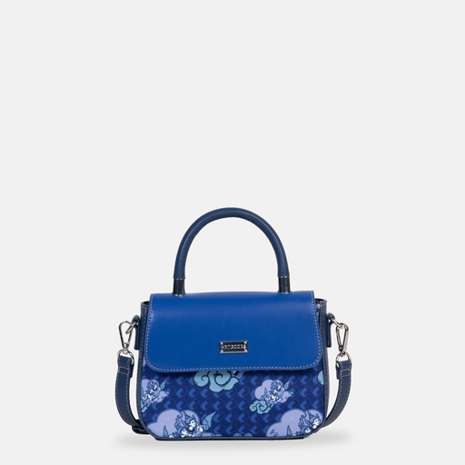 [YG10V2302N] Swal Taw Navy Top Handle Bag