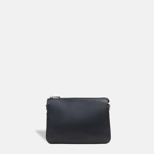 [YS10S2402B] Sisburma Black Double Pouch Crossbody Bag