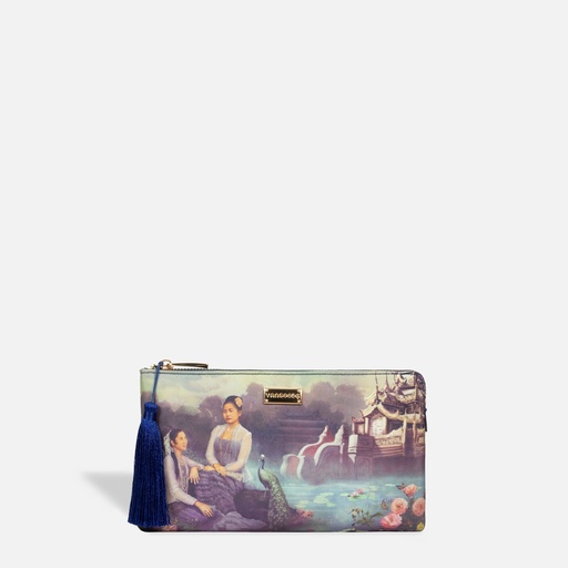[YG11C2101Q] Yu Wadi Stone Blue Wallet Pouch