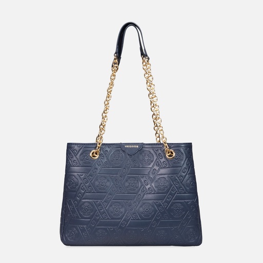 [YG11S2306U] Myat Lay Ngone Midnight Blue Chain Tote Bag
